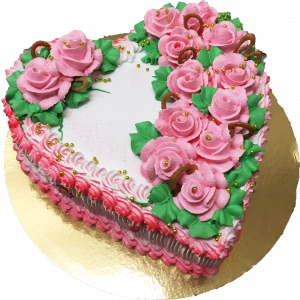 Große Herztorte